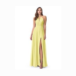 Azazie Evalleen dress in daffodil